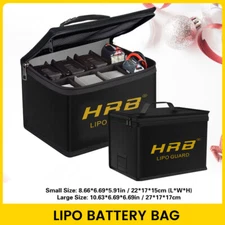 HRB Lipo Battery Safe Guard Fireproof Explosionproof Bag Charge & Storage US
