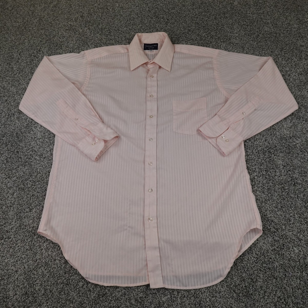 VTG Givenchy Shirt Mens XLT 17 35/36 Pink Long Sleeve Button VTG Givenchy Shirt Mens XLT 17 35/36 Pink Long Sleeve Button