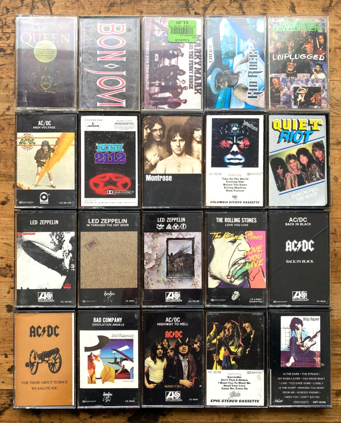 Make Your Own Cassette Bundle: AC/DC, Judas Priest, Led Zeppelin, Pink Floyd &