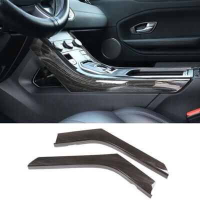 For Range Rover Evoque 2012-2019 Wood Grain Console Gear Shift Both Side Trim 2X