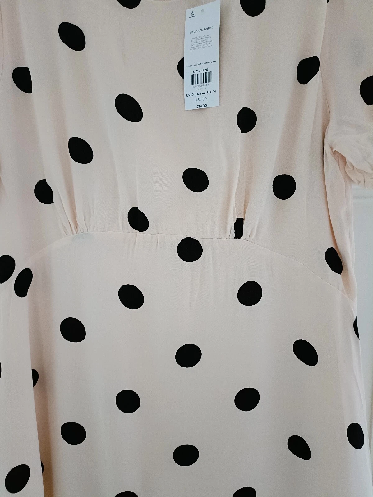 OFF WHITE Abito bianco spot Dorothy Perkins taglia 14