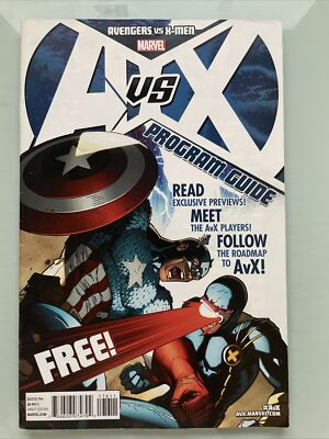 Avengers vs X-Men Program Guide : 2012 : Marvel Comics Free Postage