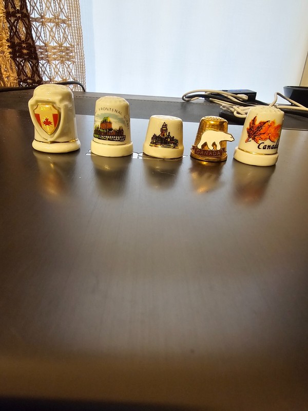 5 Ceramic and stainless steel Canada Thimbles