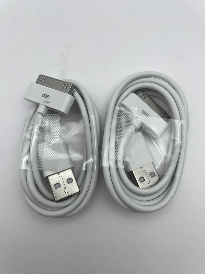 2x 3ft 30 pin to USB Sync Data Charging Charger Cable for old apple iPad iPhone - Image 3 of 3
