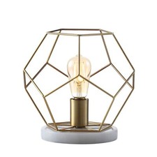 JONATHAN Y JYL1047A James 10" Metal/Marble LED Table Lamp Midcentury Modern G...