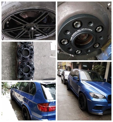 Paire Entretoises Roue 50mm pour BMW X5 E70 E53 F15 X5M 5x120 74.1 forgé 6061-T6 - Picture 12 of 12