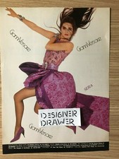 Paulina Poriskova For 1988 Gianni Versace Sera Print Dresses Print AD