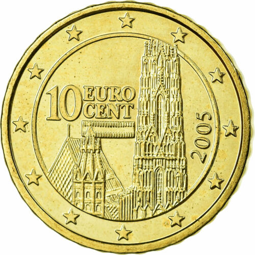 [#698607] Autriche, 10 Euro Cent, 2005, SPL, Laiton, KM:3085 - Photo 1/2