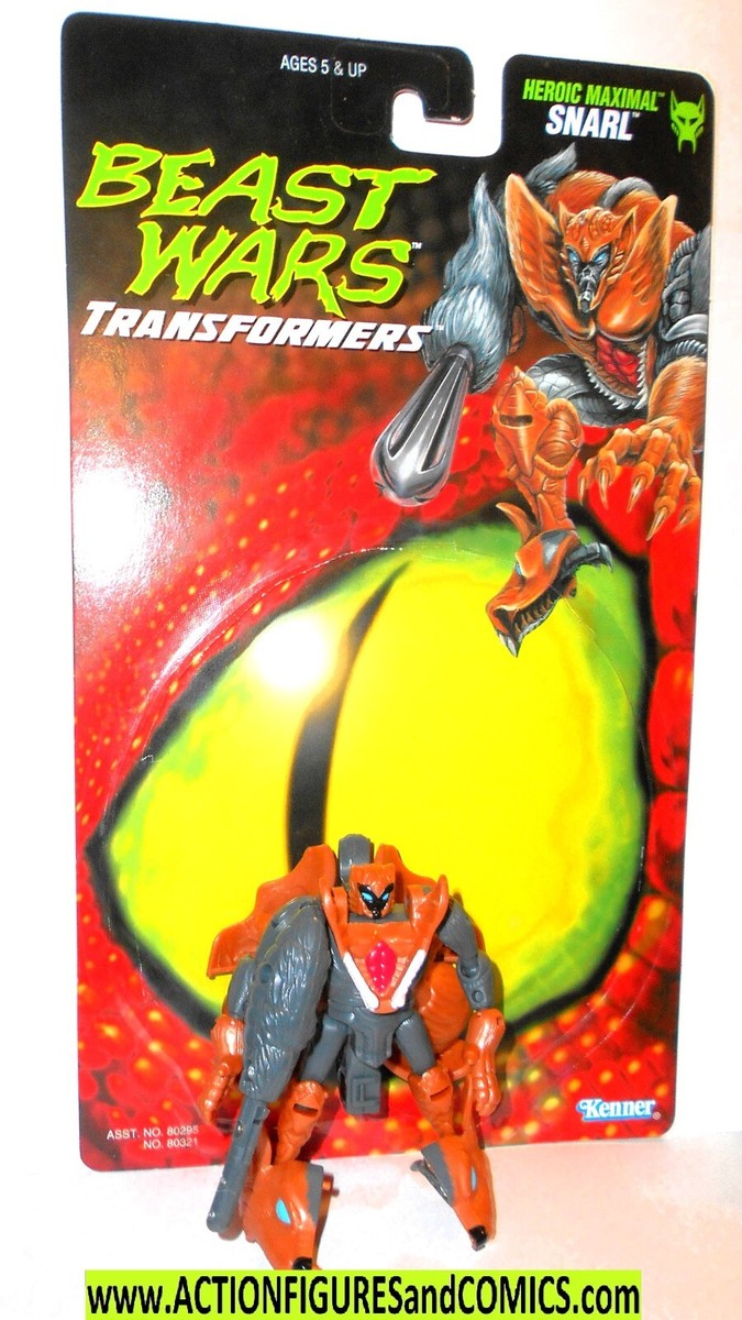 Transformers Beast Wars 1996 SNARL complete FULL BACKER CARD