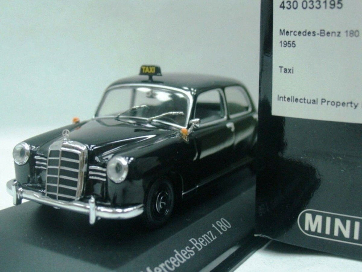 WOW EXTREMELY RARE Mercedes W120 180 Ponton 1955 Taxi 1:43