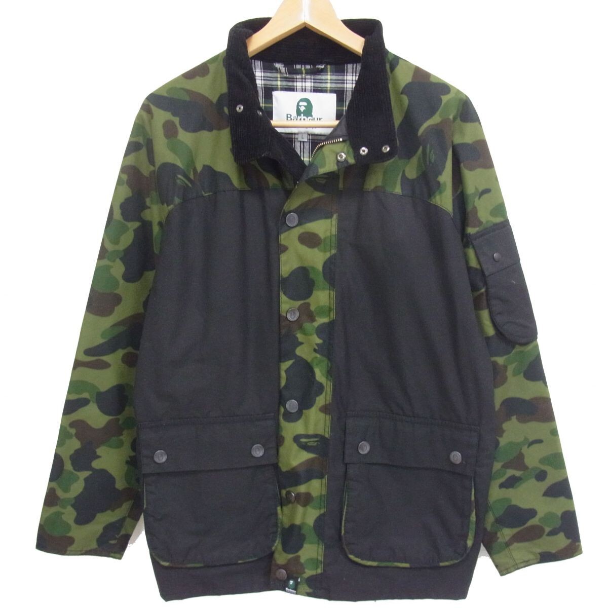 Barbour BATHING APE 1ST CAMO INTERNATIONAL RAIN wax Jacket Blouson 