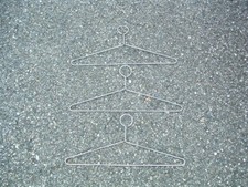 26 NEW HOTEL ANTI THEFT COMMERCIAL CHROME STEEL ROD CLOSED LOOP COAT HANGERS USA