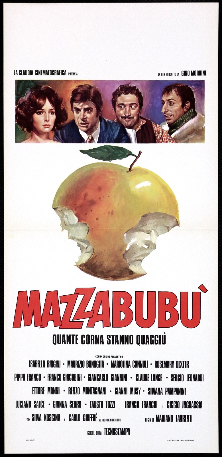 Locandina originale film Mazzabubù... quante corna stanno quaggiù? (1971) - Regia di Mariano Laurenti