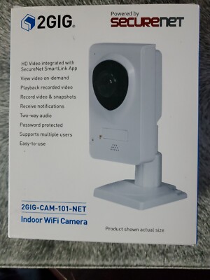 2GIG-CAM-101-NET 3.6mm 720p Indoor WIFI IR Day/Night Security Camera | eBay