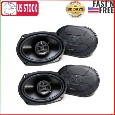 Hifonics Zeus 800 Watt 6 x 9 Inch 3 Way Car Audio Coaxial Speakers, 2 Pairs