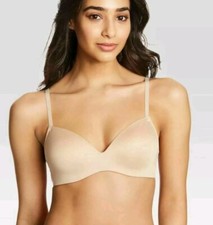 Maidenform Self Expressions Convertible Wireless Bra 36DD Beige Nude SE0583
