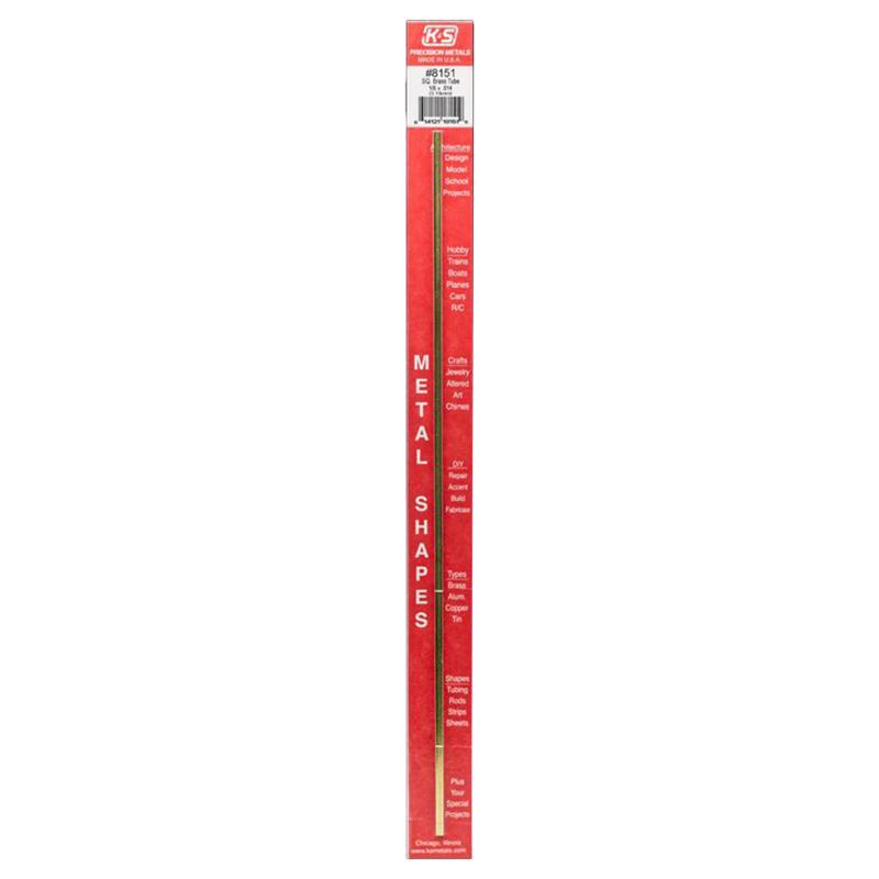 K&S 3/8 in. W X 12 in. L Rectangular Brass Tube 1 pk K&S 3/8 in. W X 12 in. L Rectangular Brass Tube 1 pk