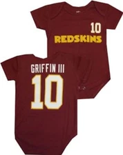 Washington Redskins Robert Griffin Newborn Creeper Bodysuit Outerstuff New Tags