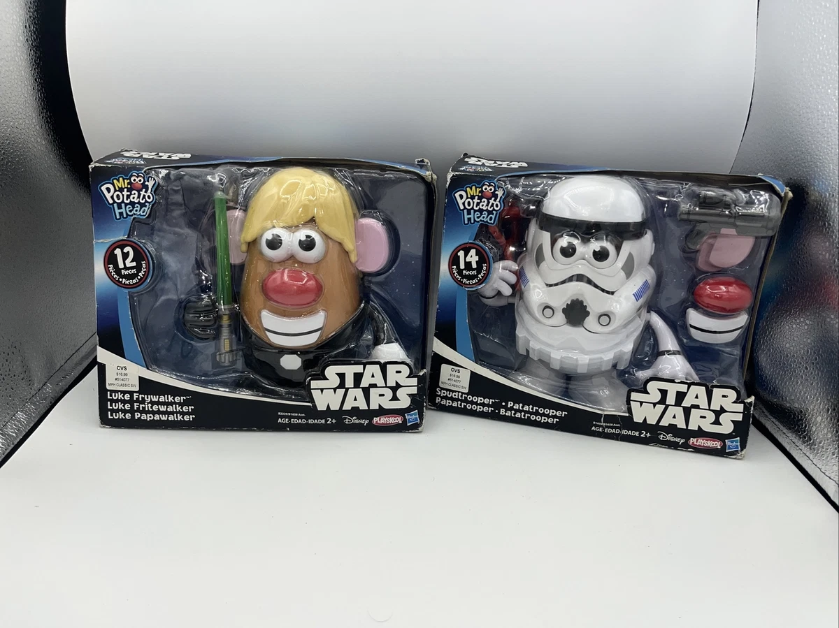 Lot of 2- Mr Potato Head Star Wars - Spudtrooper, Luke Frywalker.