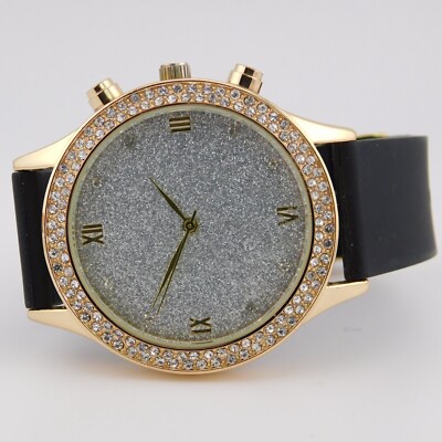 Simone Chic ST10223MOM Crystals Quartz Analog Women's Watch New Battery