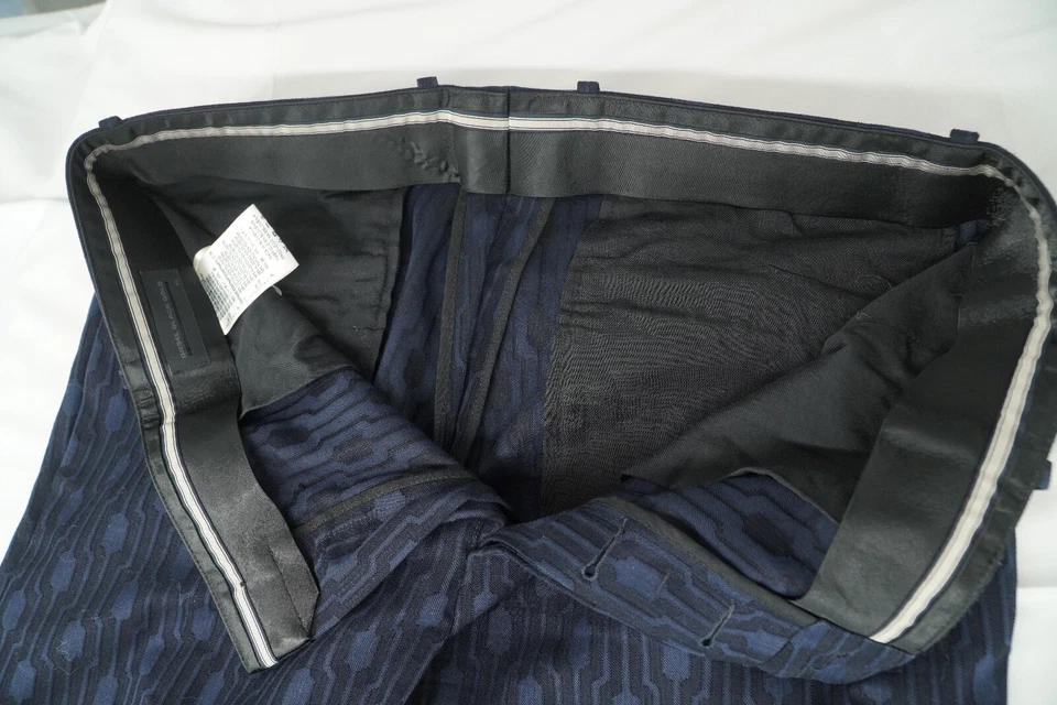Pantalones de vestir Diesel azul negro estampado talla 52/grande Foto 3 de 4