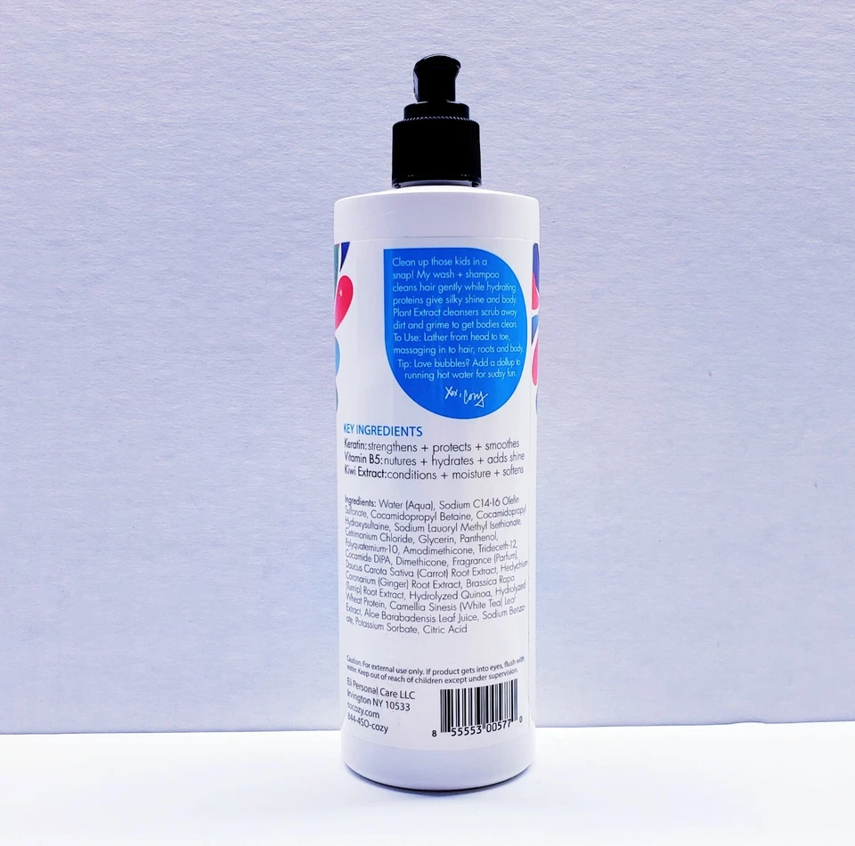 SoCozy Wash + Champú para Niños Limpia Cabello y Cuerpo, 16 Fl Oz Foto 2 de 4