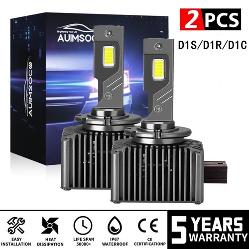 For BMW M3 M4 M5 M6 D1S LED Headlight Bulbs Replace HID Xenon White 10000K