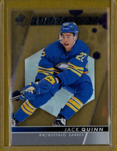 2022-23 SP Authentic Future Watch Acetate #108 Jack Quinn RC - Buffalo Sabres - Picture 5 of 6