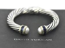 David Yurman 14K/Sterling Silver Cable Bracelet 10mm