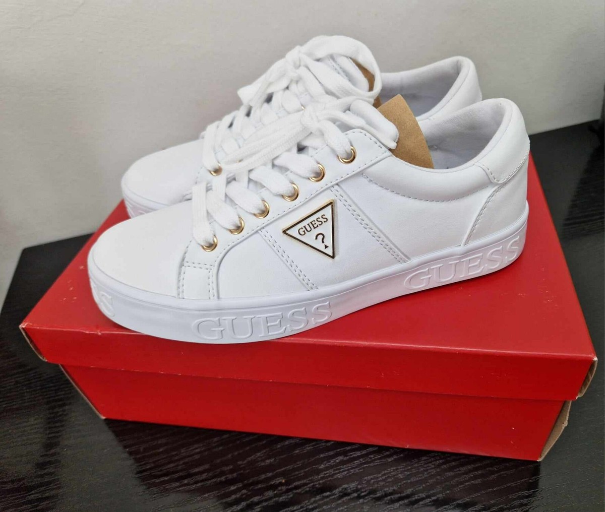 Platform Sneakers Guess Shoes Sale Uk Guess BECKIE White Free