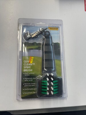 Champ Quick Clean Spike Brush Golf Cleaner Supplies Shoes Clubs GOLFING NEW