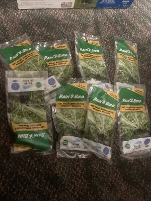 8 Rain Bird Sprinkler BL. Replacement Nozzle.13 to 18ft. Free Shipping. Full.