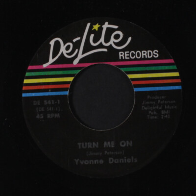 YVONNE DANIELS: Spread The Word / Turn Me On DE-LITE 7'' Single 45 UPM