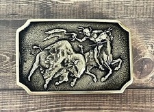 1976 American-Indian Registered Collection Heritage Solid Brass Belt Buckle