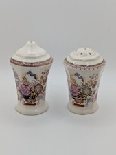 Mason's Patent Ironstone "Brocade" England - Salt and Pepper Shakers - Rare
