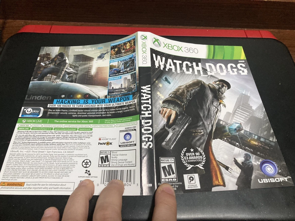Watchdogs Xbox 360 Cover Art | eBay