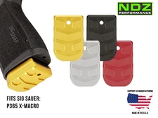 NDZ Sig P365 X Macro & Fuse 9MM Magazine Base Plate Aluminum Aspis Texture
