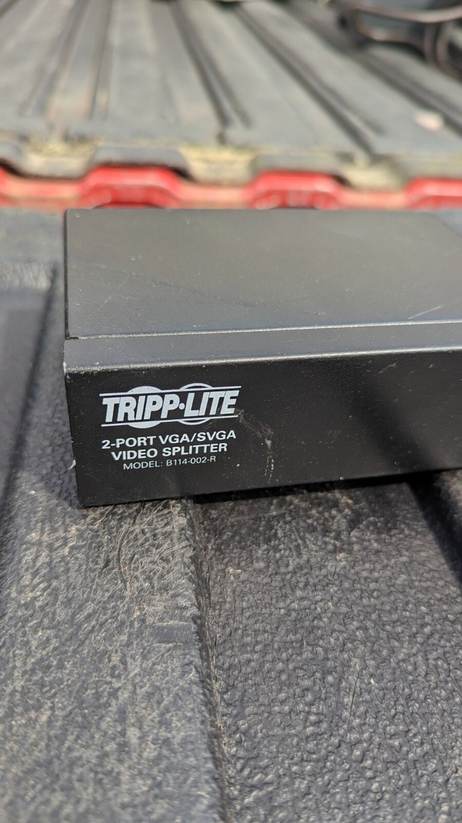 Tripp-Lite VGA/SVGA 350 MHz Splitter w/Signal Booster-2 Port Tripp-Lite VGA/SVGA 350 MHz Splitter w/Signal Booster-2 Port