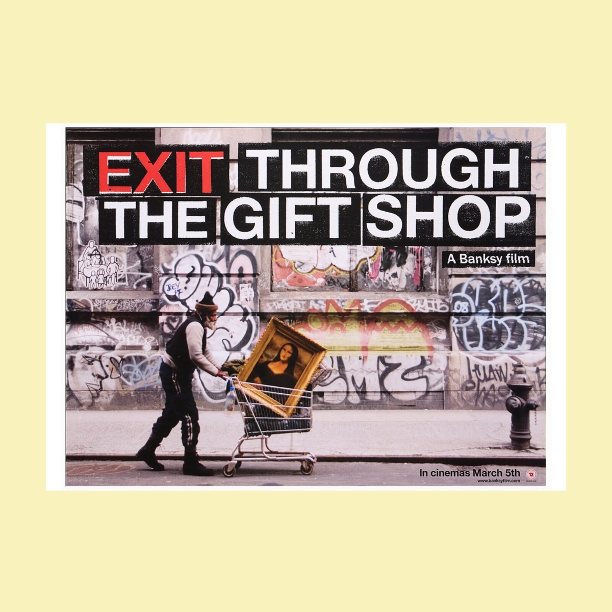 BANKSY Exit Through The Gift Shop MONA LISA Film A3 Art Card | eBay UK