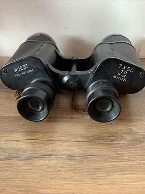 Vintage WUEST Fully Hard Coated Optics 7x50 No. 171721 Binoculars