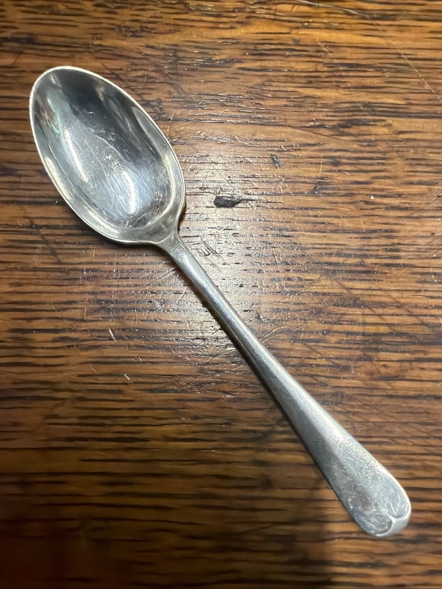 Sterling Silver Hanoverian Rat-tail Demi Taste Spoon Shef. 1927 – 12.4g 108mm