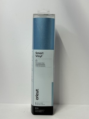 Cricut Smart Vinyl Permanent, Light Blue, 13  x 12 ,   For Explore 3 & Maker 3