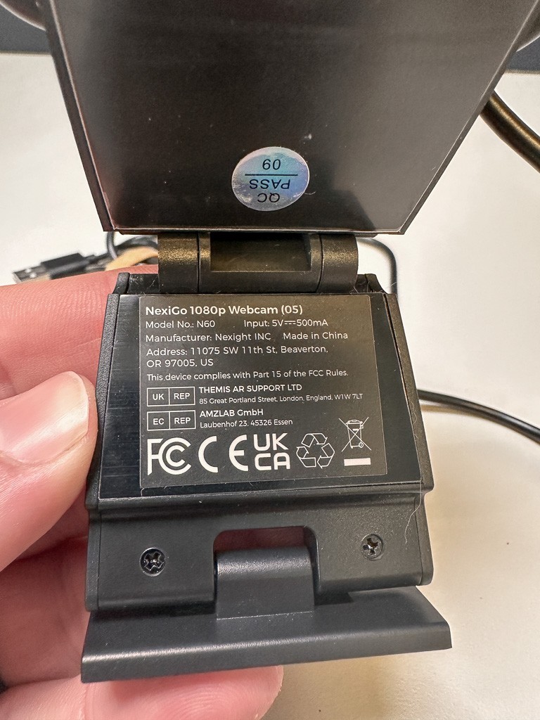 NexiGo N60 1080P Webcam with Microphone Adjustable FOV Zoom Software Control