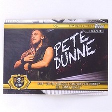 2019 Topps NXT UK WWE United Kingdom Champion Pete Dunne Wrestling Card #62