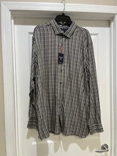 Men's Daniel Cremieux 38 Multicolor LS Shirt Sz XXL Chest 56 X L 33  Nwt