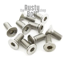 M3 x 8mm, Socket Flat Head Screws, A2 304 18-8, Stainless Steel