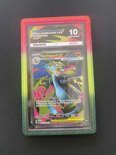 Ace 10 Mega Charizard X Ex 109/094 Phantasmal Flames Perfect 10 Subgrades