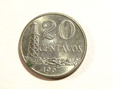 Brazil 1967 20 Centavos Au Coin