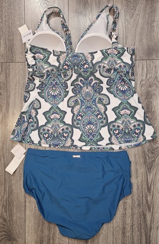 Raisins Curve 2 pc Bikini Top & Bottom Set Multicolor Women’s Size 20W NWT Beach - Picture 2 of 13