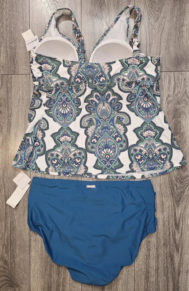 Raisins Curve 2 件比基尼上衣和底部套装多色女式 20W 码全新带标签海滩 — 第 2/4 张图片